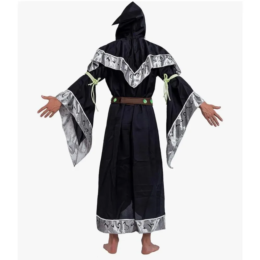 Spooktacular Creations Mystical Dark Sorcerer Costume - Men's Adult XL New